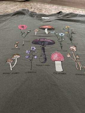 Mushroom Shirt Womens Large by Doe
